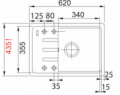 Franke BSG 611-62 bílá led