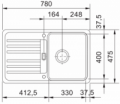 Franke EFG 614-78 bílá led