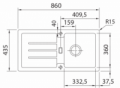 Franke STG 614 bílá led