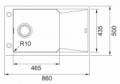 Franke FXG 611-86 bílá led