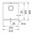 Franke KNG 110-37 bílá led